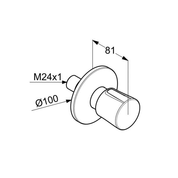 Встраиваемый вентиль Kludi Balance 528158775