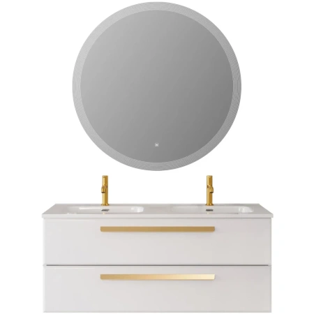 Тумба под раковину Cezares ECO-CER-N-1200-2C-SO-2-BL Bianco Lucido без ручек