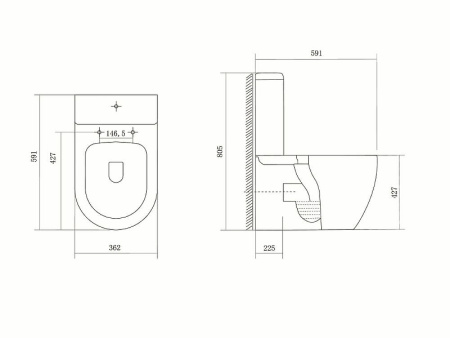 Унитаз-компакт Aquatek Оберон AQ1273S-00