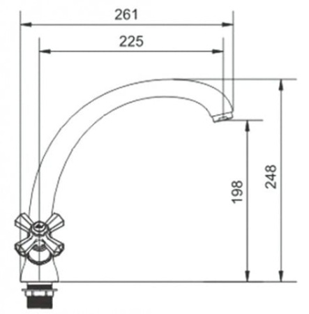 Смеситель для кухонной мойки Raiber Ventis R7002
