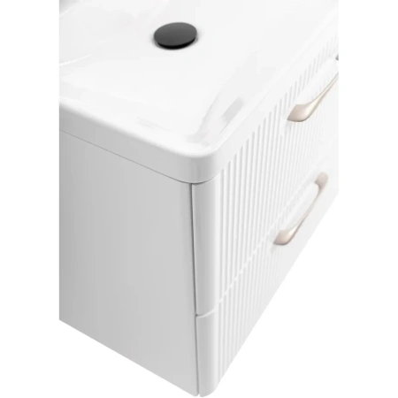 Тумба под раковину BelBagno Due DUE-600-2C-SO-BL-P без ручек, Bianco Lucido