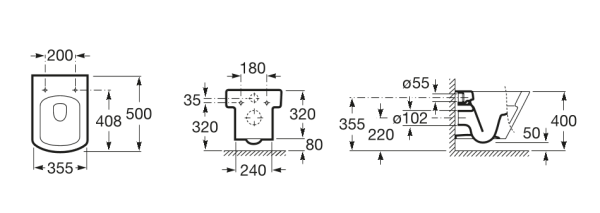 Унитаз подвесной Roca Hall 346627000