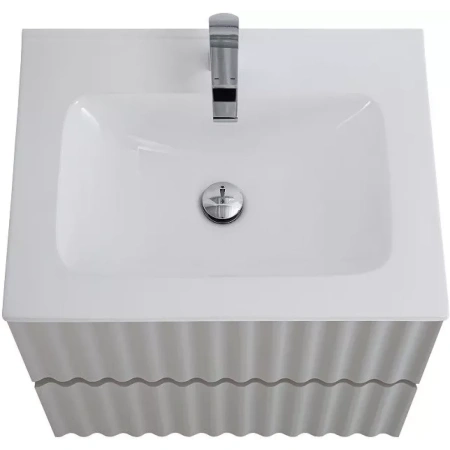 База под раковину Art&Max Еlegant AM-ELEGANT-600-2C-SO-GCM-LED Светло-серый матовый