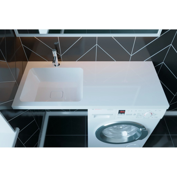 Раковина над стиральной машиной (110х48) Madera Kamilla 110 4627173210041 левая