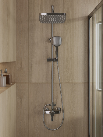 Душевая система с смесителем для душа OneLife P01-912cr хром