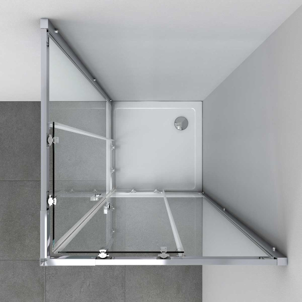 Душевой уголок Vincea  Rapid VSS-3R90/10MT (100х100), хром, стекло текстурное