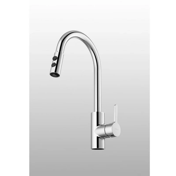 Смеситель для кухни с выдвижным изливом Arrow AG4506 хром Смеситель для кухни с выдвижным изливом Arrow AG4506 хром