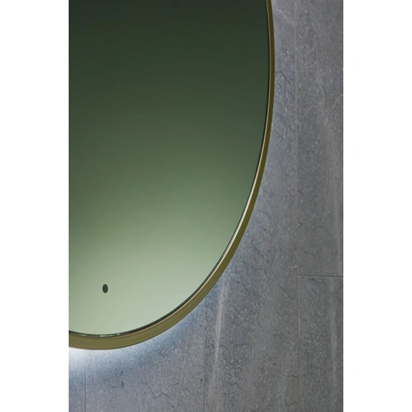 Зеркало с подсветкой Art&Max Asti AM-Ast-800-DS-FNC-Gold