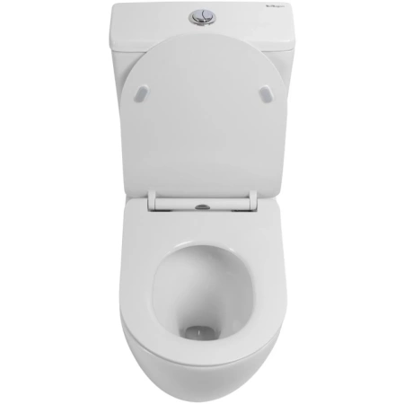 Чаша напольного безободкового унитаза BelBagno Sfera-R BB2141CP-TOR/SC без бачка с сиденьем микролифт