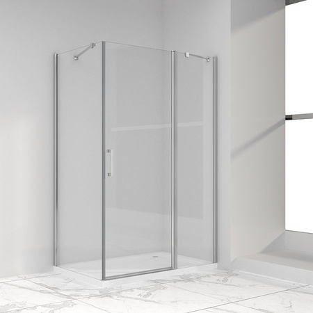 Душевой уголок Vincea  Orta VSR-1O9010CL (100х90)  хром, стекло прозрачное