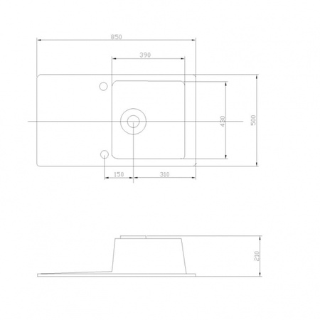 Кухонная мойка Акватон Верона черная 1A710032VR100