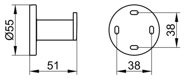Крючок для полотенца Keuco Plan 14914070000