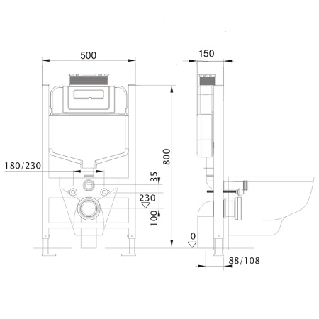 Инсталляция для унитаза Aquatek INS-0000018