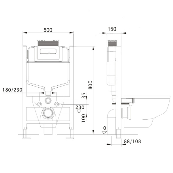 Инсталляция для унитаза Aquatek INS-0000018