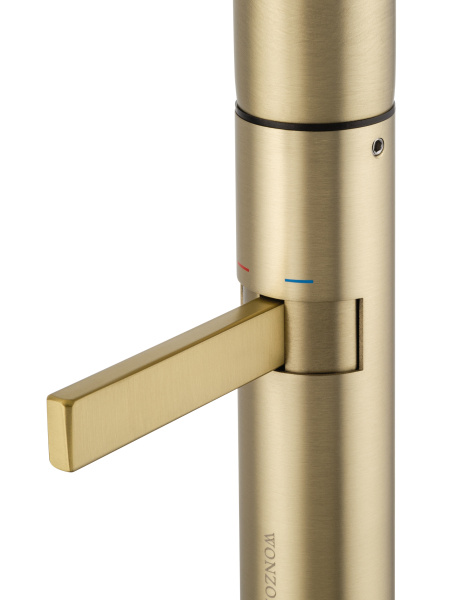 Смеситель для раковины высокий WONZON & WOGHAND, брашированное золото WW-6068-BG Смеситель для раковины высокий WONZON & WOGHAND, брашированное золото WW-6068-BG