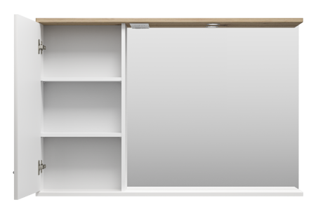 Зеркало-шкаф (118х80) Misty Респект 120 левый Э-Рес02120-1Л