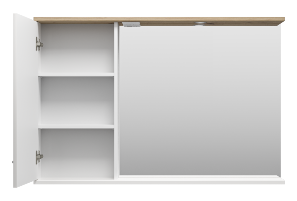 Зеркало-шкаф (118х80) Misty Респект 120 левый Э-Рес02120-1Л