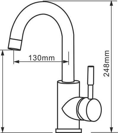 Смеситель для кухни Melana 6108