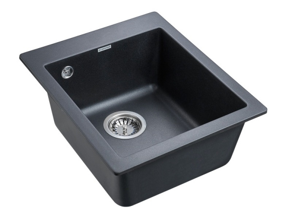 Кухонная мойка Paulmark  Kante 40 PM104249-BLM черный металлик
