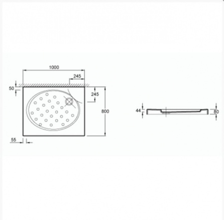 Поддон для душа Jacob Delafon Odeon E0199-00