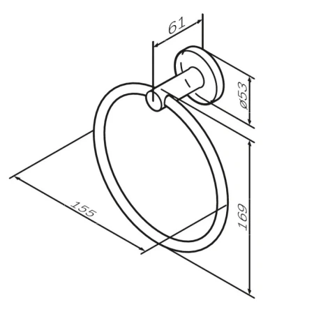 Кольцо для полотенец AM.PM X-Joy A85A34499 золото