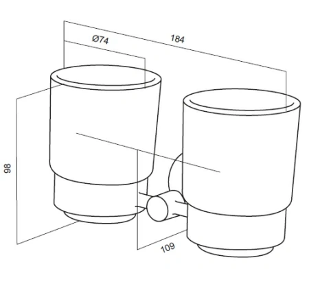 Стакан двойной AM.PM Bliss L A55343464