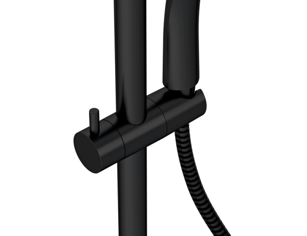 Душевая система термостатическая Cersanit BRASKO BLACK 63112 черный Душевая система термостатическая Cersanit BRASKO BLACK 63112 черный