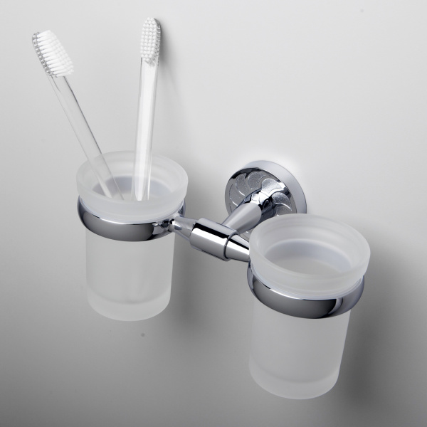 Cтакан для зубных щеток двойной WasserKRAFT Isen K-4028D