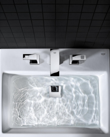 Смеситель для раковины на три отверстия, Grohe Eurocube 20351 000 (20351000) хром