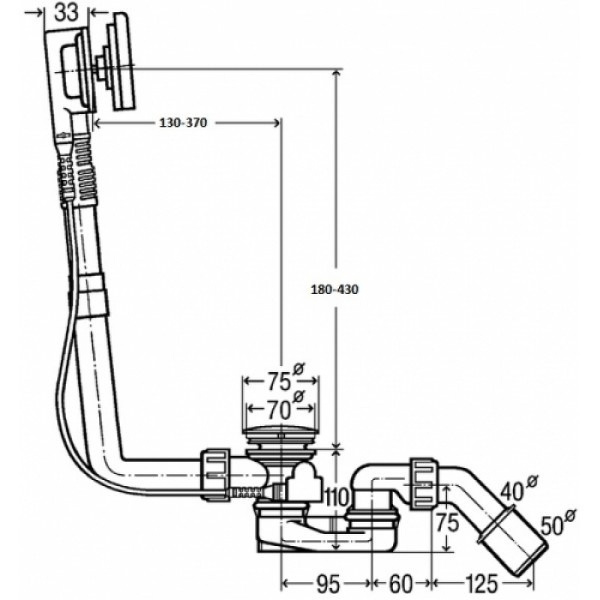 Слив-перелив Viega Simplex Trio 6166.41 728007