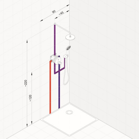 Душевой комплект Kludi Bozz 386710576