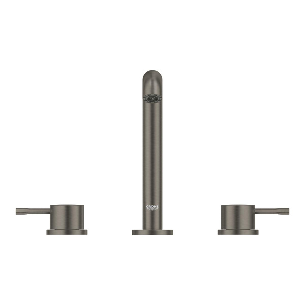 Смеситель для раковины на три отверстия Grohe Essence New 20296 AL1 (20296AL1) тёмный графит матовый