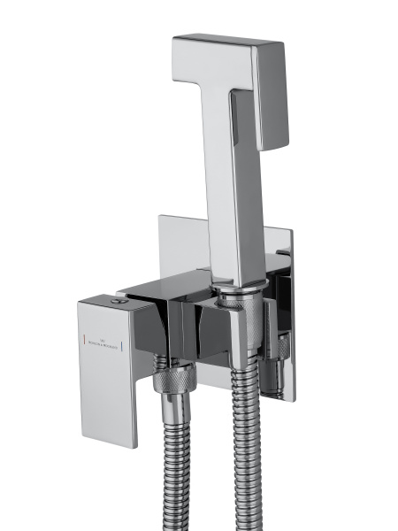 Смеситель с гигиеническим душем встраиваемый WONZON & WOGHAND, хром WW-88829903-CR