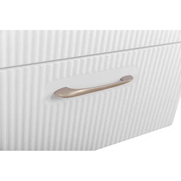 Тумба под раковину BelBagno Due DUE-600-2C-SO-BM-P без ручек, белый металлик