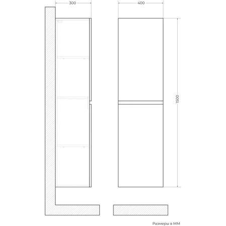 Пенал Art&Max Family-M-1500-2A-SO-BO