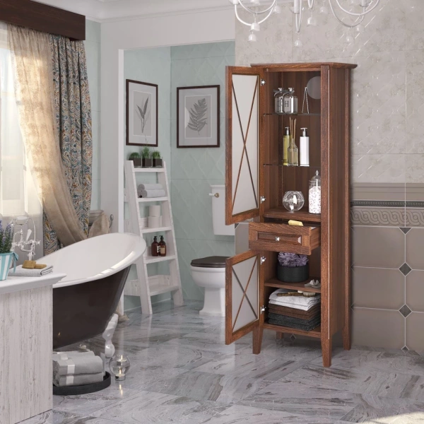 Пенал Opadiris Палермо, цвет светлый орех, левый Z0000008255