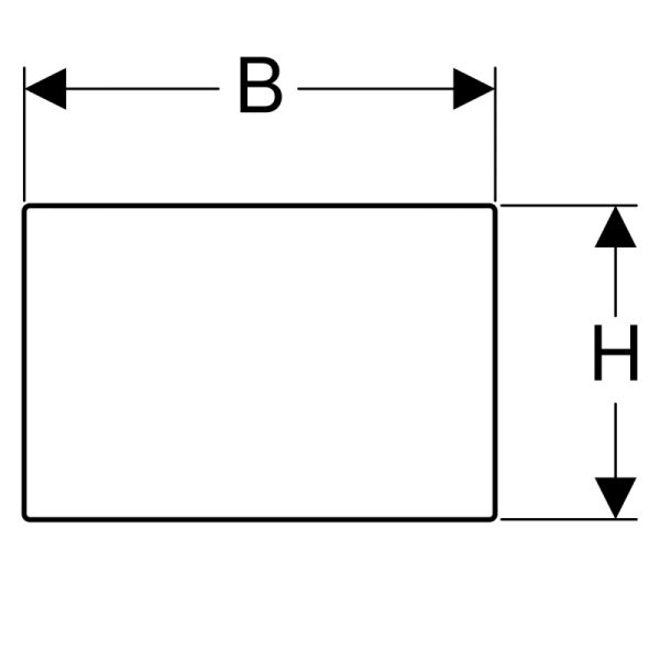 Защитная крышка Geberit Sigma, с креплением на винтах: Матированный, с легкоочищаемой поверхностью 115.764.FW.1
