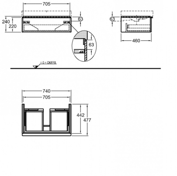 Тумба под раковину Keramag iCon 840275000