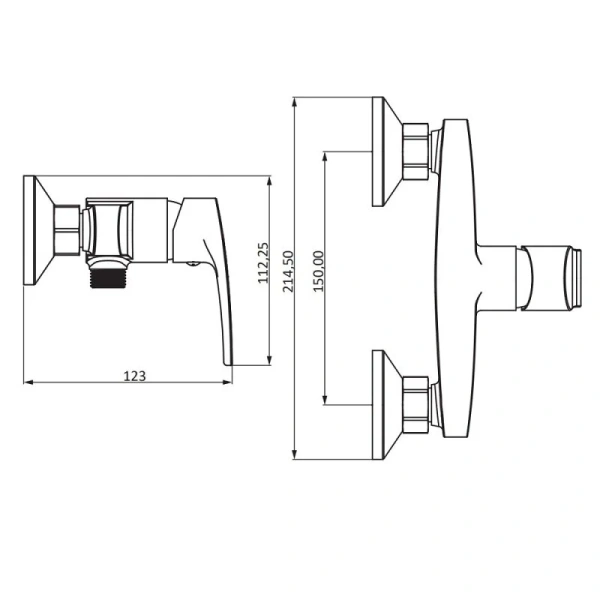 Смеситель для душа Damixa Eclipse 2.0 482000000 Смеситель для душа Damixa Eclipse 2.0 482000000
