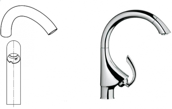 Излив GROHE 10657138