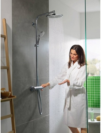 Душевая система с тремостатом Hansgrohe Crometta S 240 1jet Showerpipe 27267000 хром