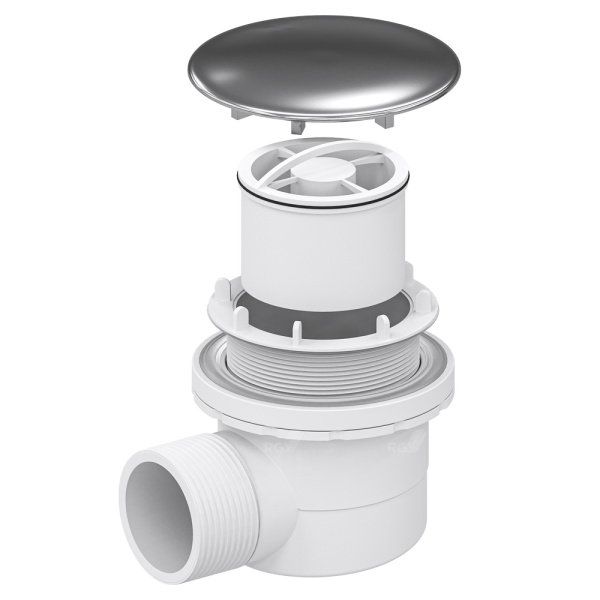 Сифон для душевых поддонов RGW Velplex QYD-06 18241106-01 хром