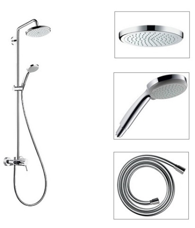Душевая система Hansgrohe Croma 220 Showerpipe 27222000 хром