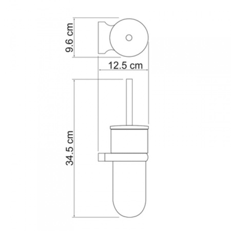 Ершик для унитаза подвесная WasserKRAFT Berkel K-6827