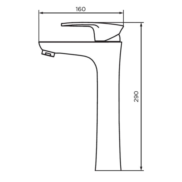 Смеситель для раковины Dorff Alpha D9022000WH