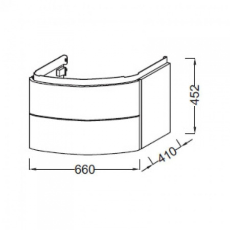 Тумба под раковину Jacob Delafon Presquile EB1103-N21