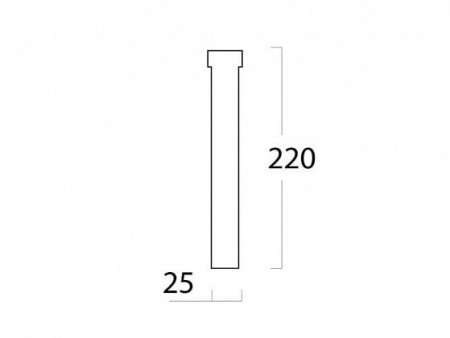 Удлинитель душевой колонны Cezares Articoli Vari CZR-PCD20-01