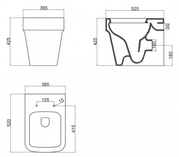Напольный унитаз BelBagno Marco BB118CB