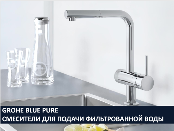Смеситель для мойки GROHE Blue 123436 (33251DC0)