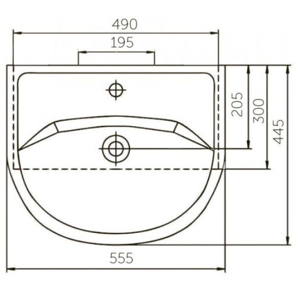 Раковина (55,5х44,5) Corozo Уют SD-00000065